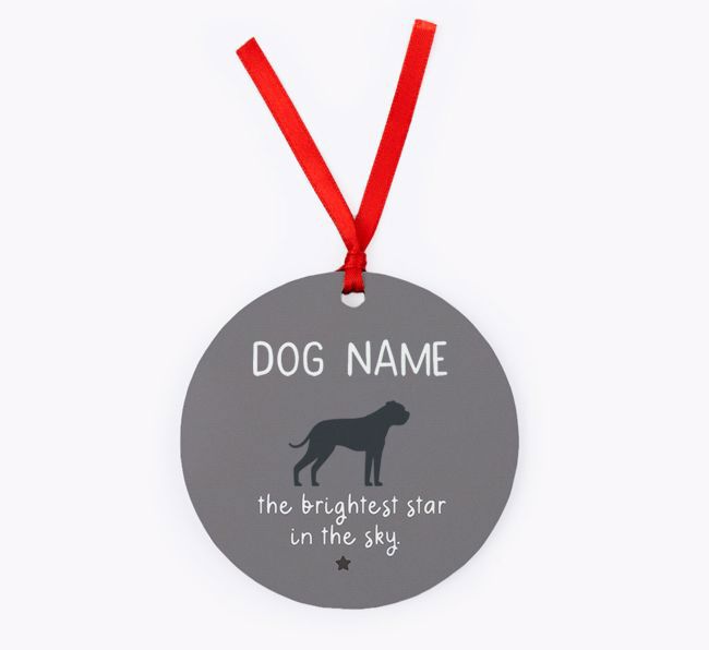 Brightest Star: Personalised {breedFullName} Christmas Decoration